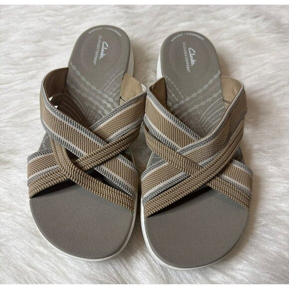 Clarks Cloudsteppers Sport Slide Mira Isle Sandal Women's 10 - Picture 1 of 6